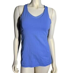 Lululemon Periwinkle Blue Athletic Tank Top Built In Bra 6
